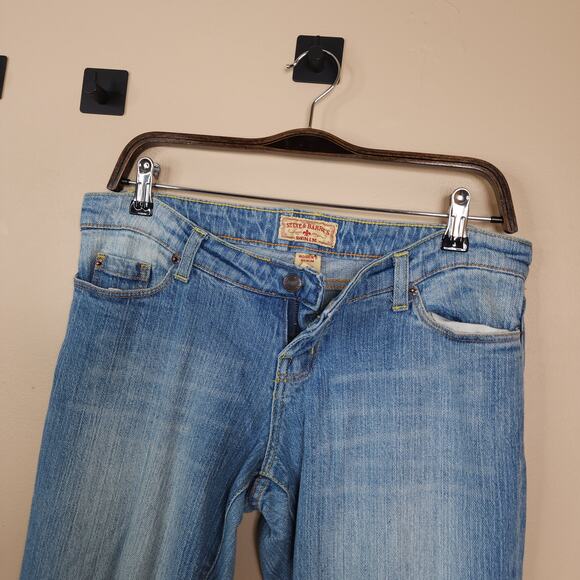 Steve and Barry's Boot Cut Stretch Denim Jeans Size 2 - Picture 9 of 12